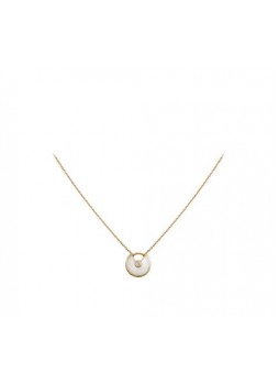 Cartier AMULETTE DE CARTIER NECKLACE,  YELLOW GOLD,  WHITE MOTHER-OF-PEARL B3047100