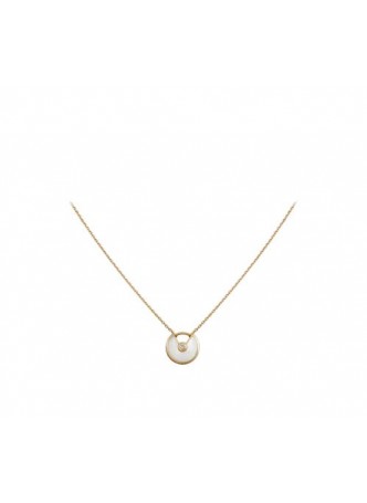 Cartier AMULETTE DE CARTIER NECKLACE,  YELLOW GOLD,  WHITE MOTHER-OF-PEARL B3047100