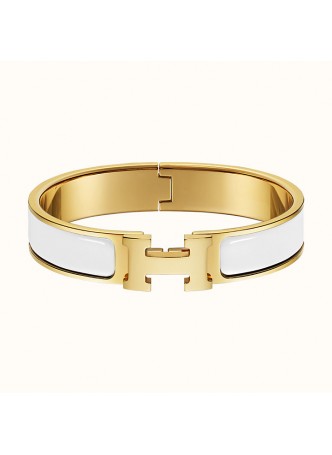 HERMES Clic H  Blanc Bracelet  H700001F31GM