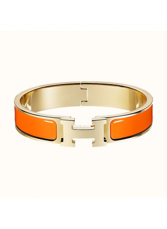 HERMES Clic H  Orange Bracelet  H700001F23GM