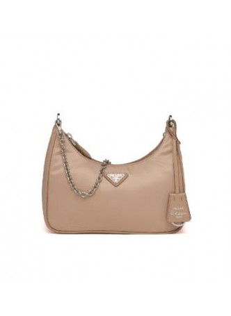 Prada Re-Edition 2005 Nylon Cameo Beige Bag 1BH204