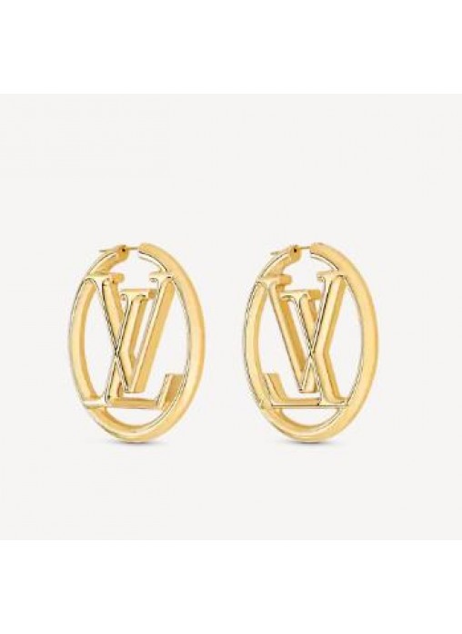 Shop Louis Vuitton Louise hoop earrings (M64288) by BabyYuu