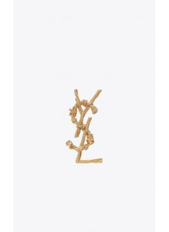 YSL OPYUM ROPE BROOCH IN BRASS 558238Y