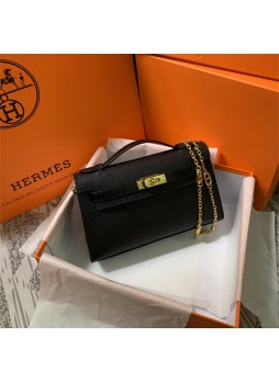 HERMES Mini Kelly Pouchette 22cm Bag C8025