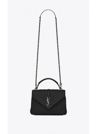 SAINT LAURENT COLLEGE MEDIUM IN MATELASSÉ LEATHER   600279