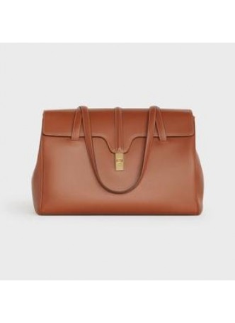 CELINE LARGE SOFT 16 BAG IN SUPPLE GRAINED CALFSKIN TAN  194043