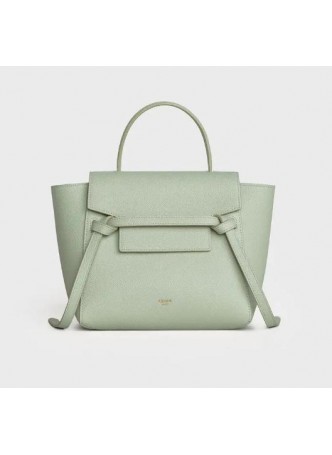 CELINE VERT D'EAU  NANO BELT BAG IN GRAINED CALFSKIN  189003ZVA