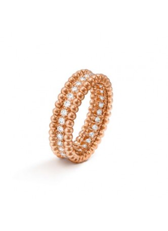 Van Cleef & Arpels Perlée diamonds ring, 1 row  VCARP4E300