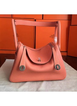 HERMES  Lobster Powder Togo  Leather Lindy bag   H8879 