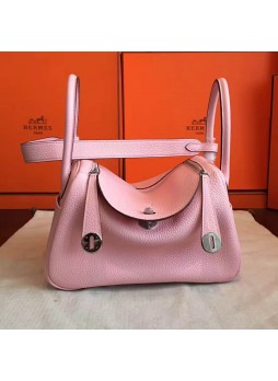 HERMES 3Q Pink togo leather Lindy bag   H8875  