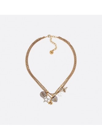 DIOR J'ADIOR  Multiple Charm Necklace N1149ADRCY