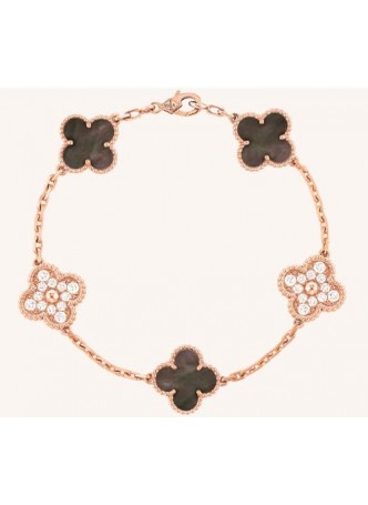 Van Cleef & Arpels  Vintage Alhambra bracelet, 5 motifs 2R100