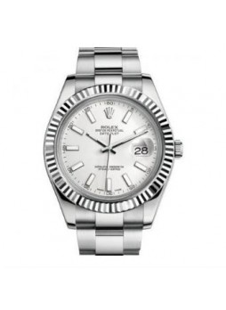 Rolex Datejust II White Disk Watch 116334-0006